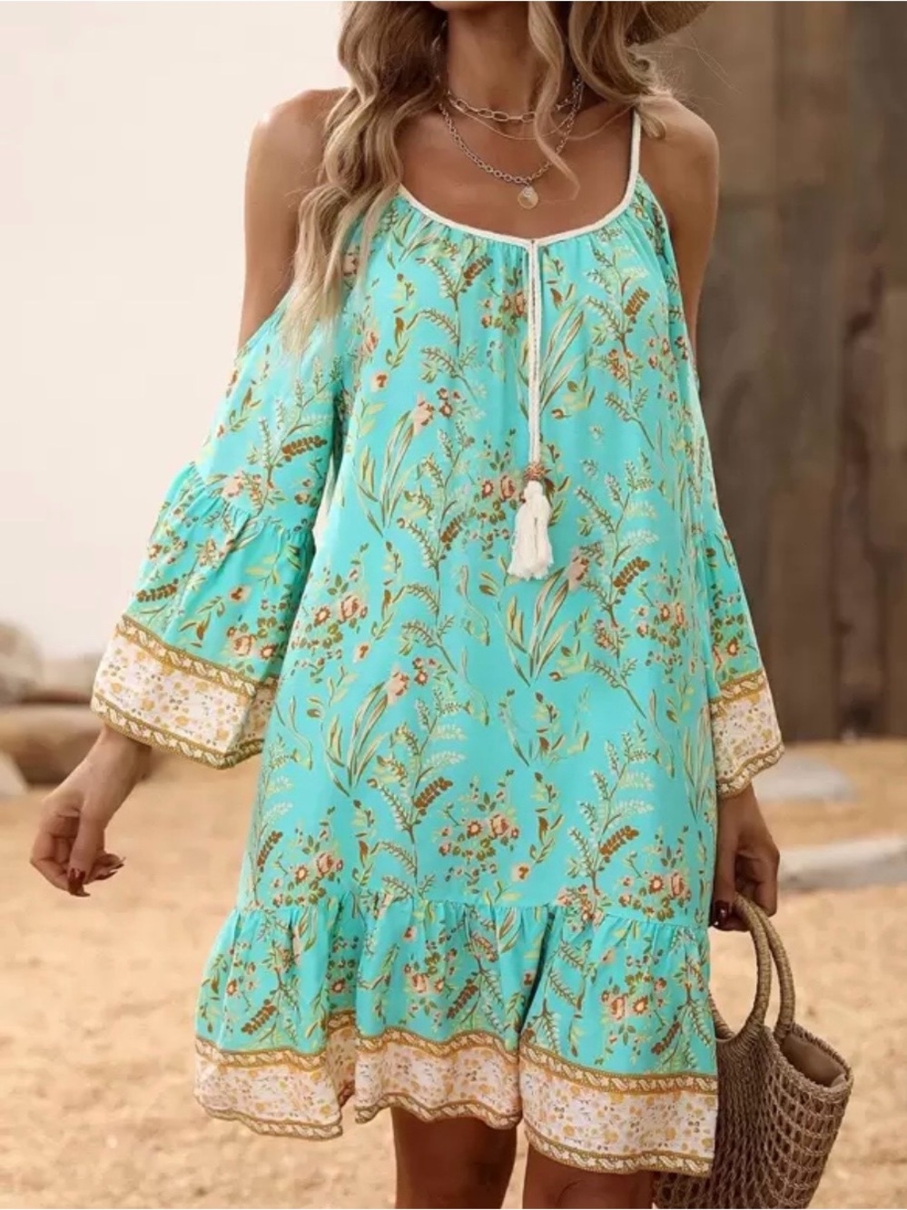 Summer Dress torqoise beach or any event